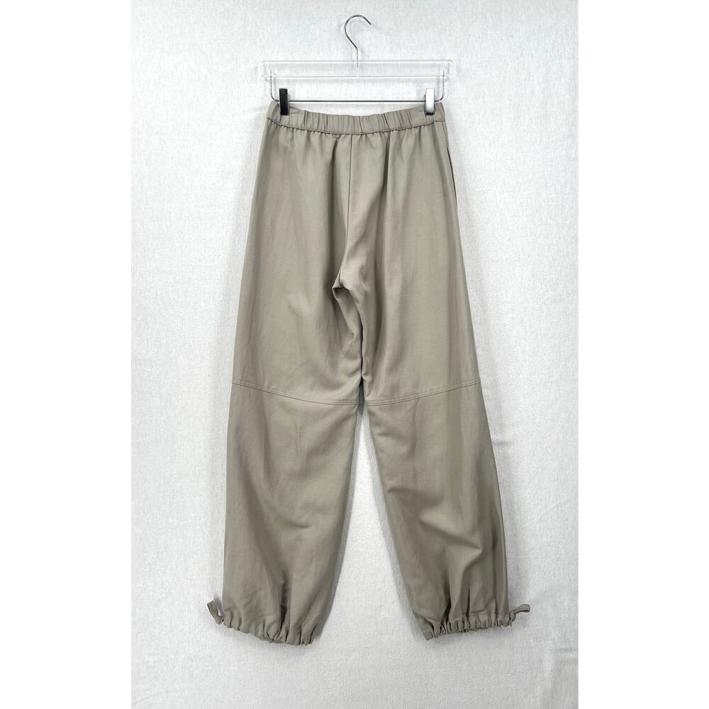 ENZA COSTA Twill Flight Pant Women Small Limestone Utility Pull On High Rise NEW - Picture 4 of 15